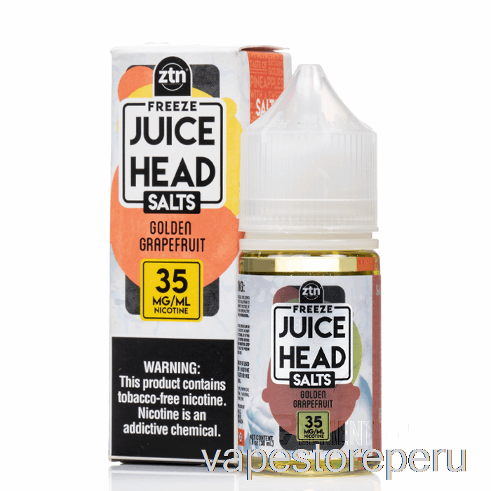 Vape Sin Nicotina Peru Congelar Pomelo Dorado - Jugo Cabeza Sales - 30ml 50mg